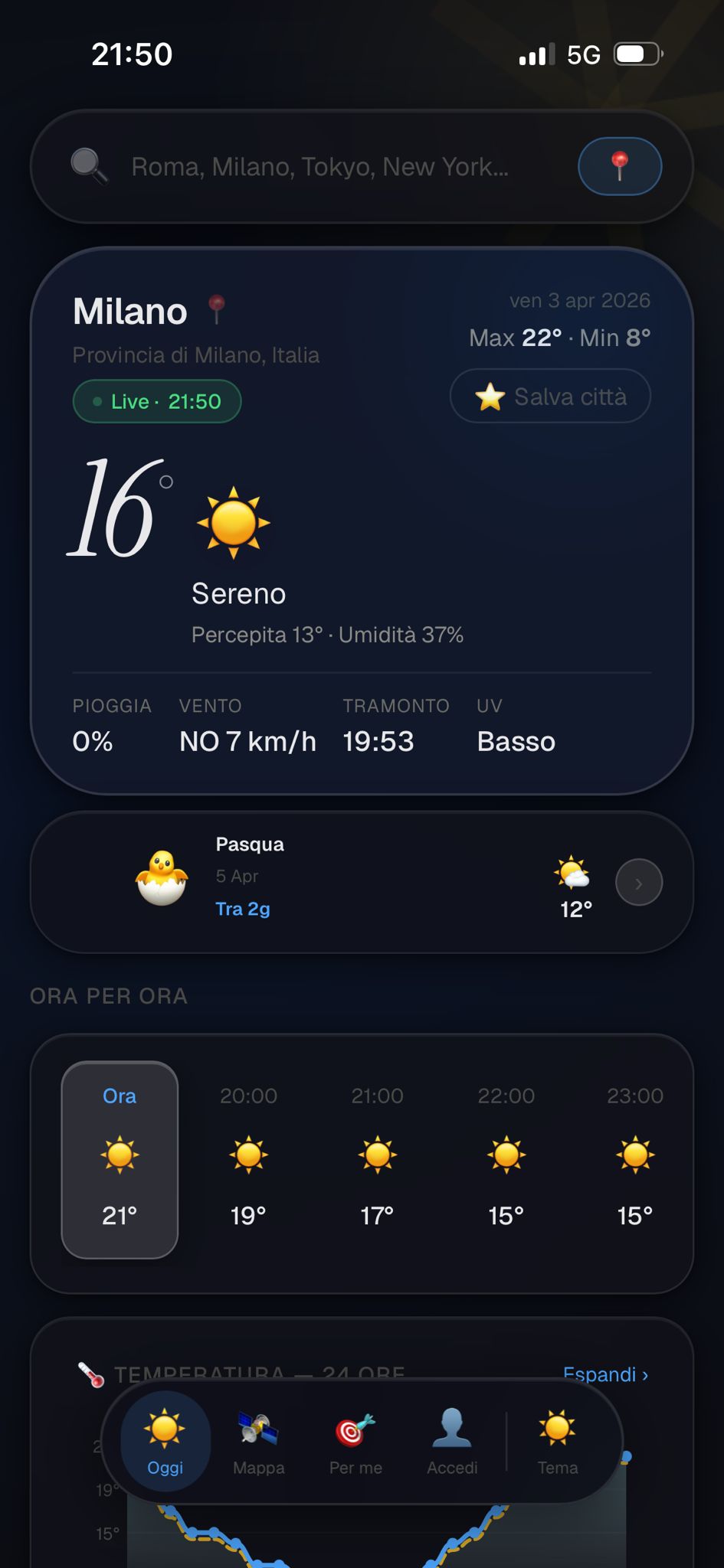 Meteofy app screenshot